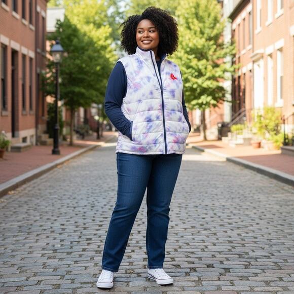 Grateful Dead Jackets & Blazers - Grateful Dead 60th Anniversary Tie-Dye Puffer Vest XL | Sixty Years So Far